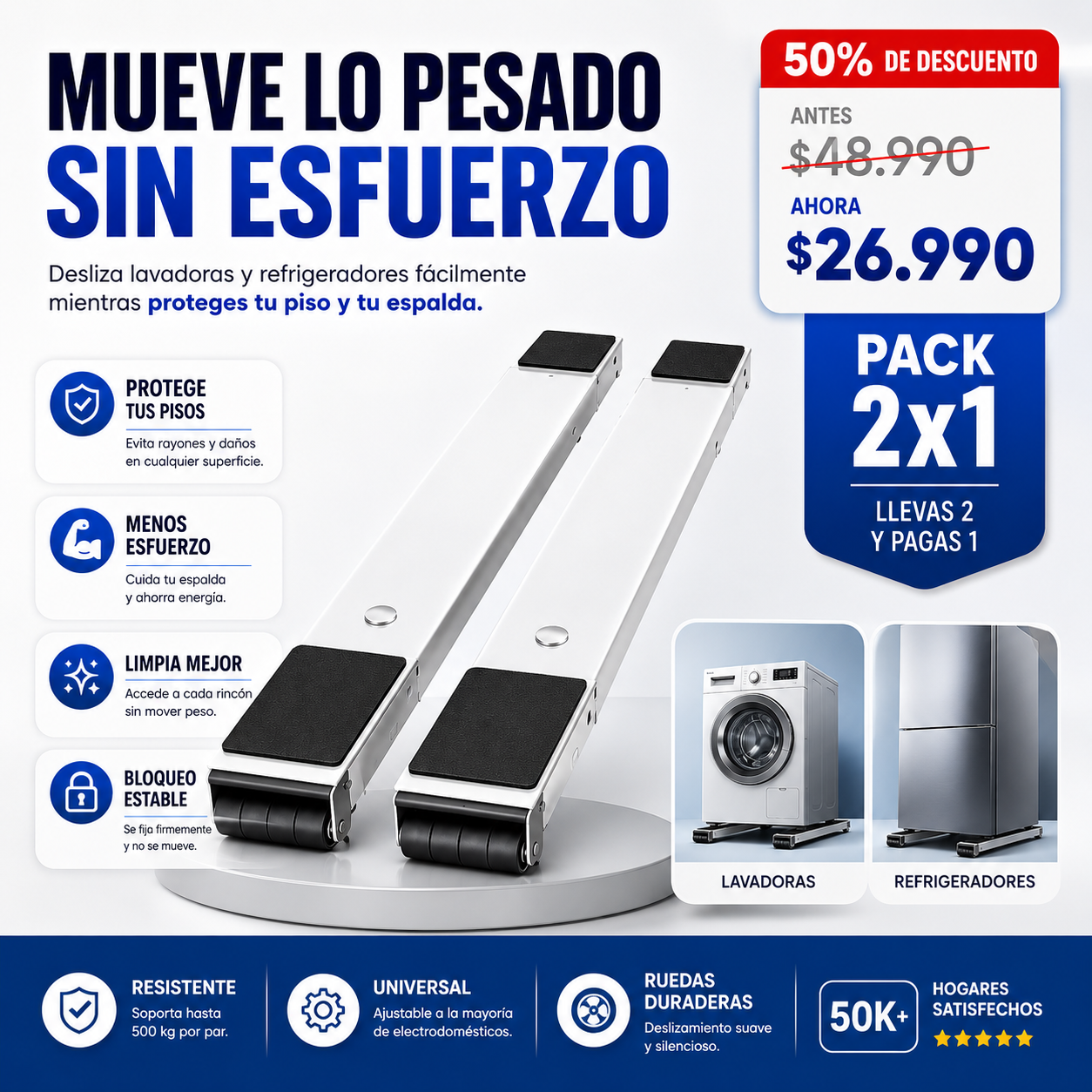 GlideCore™| Mueve el peso, no el esfuerzo